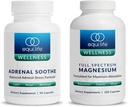 Equilife Full Spectrum Magnesium (180 ct.) und Adrenal Soothe (90 caps) Bundle Mood & Energy Support Supplement, Vegan, Non-GMO