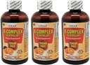 Germa B-Komplex Syrup. Nahrungsergänzung. Bone Health, Growth and Development Aid. Zuckerfrei. Orange Flavor. 8 Unzen. Pack von 3