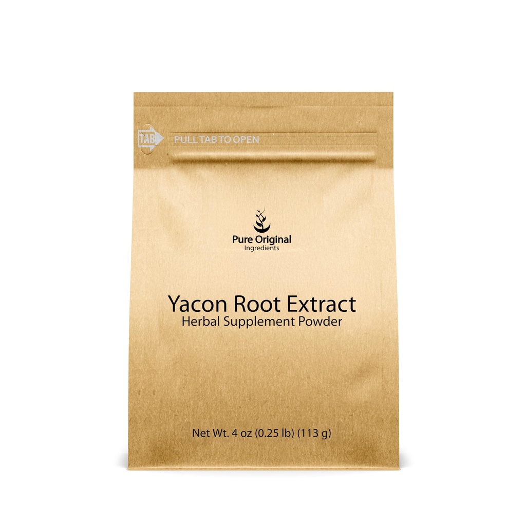PURE ORIGINAL INGREDIENTS Yacon Root Extract (4 oz) Immer rein, keine Füllstoffe oder Zusatzstoffe, Kräuterergänzungspulver