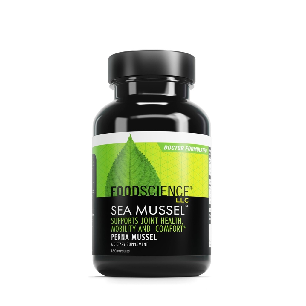 DAVINCI FoodScience von Vermont Sea Mussel, Green-Lipped Mussel Joint Supplement Capsules, 180 Count