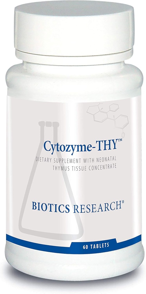 Biotics Research Cytozyme Thy Neonatal Thymus Concentrate, unterstützt Gesundheit der Thymus-Gland, Gesunde Immunantwort- und Pathway-Prozesse, unterstützt Immunsystem 60 Tabletten
