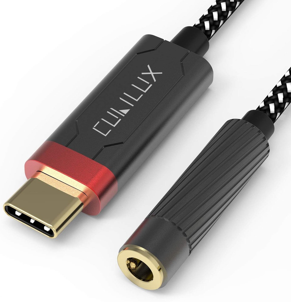 Cubilux HiFi USB C Kopfhörer Verstärker mit ESS9118EC DAC, USB C auf 3,5mm Audio Adapter für iPhone 15+/15, iPhone 15 Pro Max, iPhone 16/16Pro, Samsung S24/S23/S22 Tab S9/S8/S7, Pixel 8/7/6 Pro Mehr