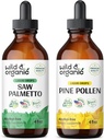 Wild & Organic Saw Palmetto Tinktur 4 fl oz & Pine Pollen Tinktur 4 fl oz