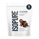 Isopure Low Carb 100% reine Whey Isolate Protein Pulver, Lactosefrei, Glutenfrei, Mit Vitaminen, Dutch Chocolate, 25g Protein Per Serving, 1 Lb, 14 Servings (Verpackung Mai Vary)