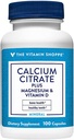 Calcium Citrate+Magnesium&Vitamin D,Multi-Mineral Bone Health Supplement,Vitamin D Aids Absorption, Calcium 999mg, Magnesium 567mg, Vitamin D 612IU pro Tagesdosis (100 Kapseln) von The Vitamin Shoppe