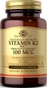 Solgar Naturally Sourced Vitamin K2 (MK-7) 100 mcg - 50 pflanzliche Kapseln, Packung mit 2 - Unterstützt Knochengesundheit - Ganze Nahrungsquelle aus Natto-Extrakt - Non-GMO, Glutenfrei - 100 Gesamt Servierungen