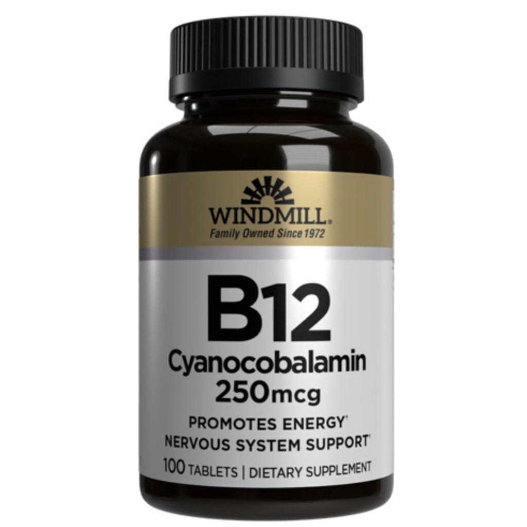 Vitamine B-12 TABS 250 MCG WMILL Taille: 100