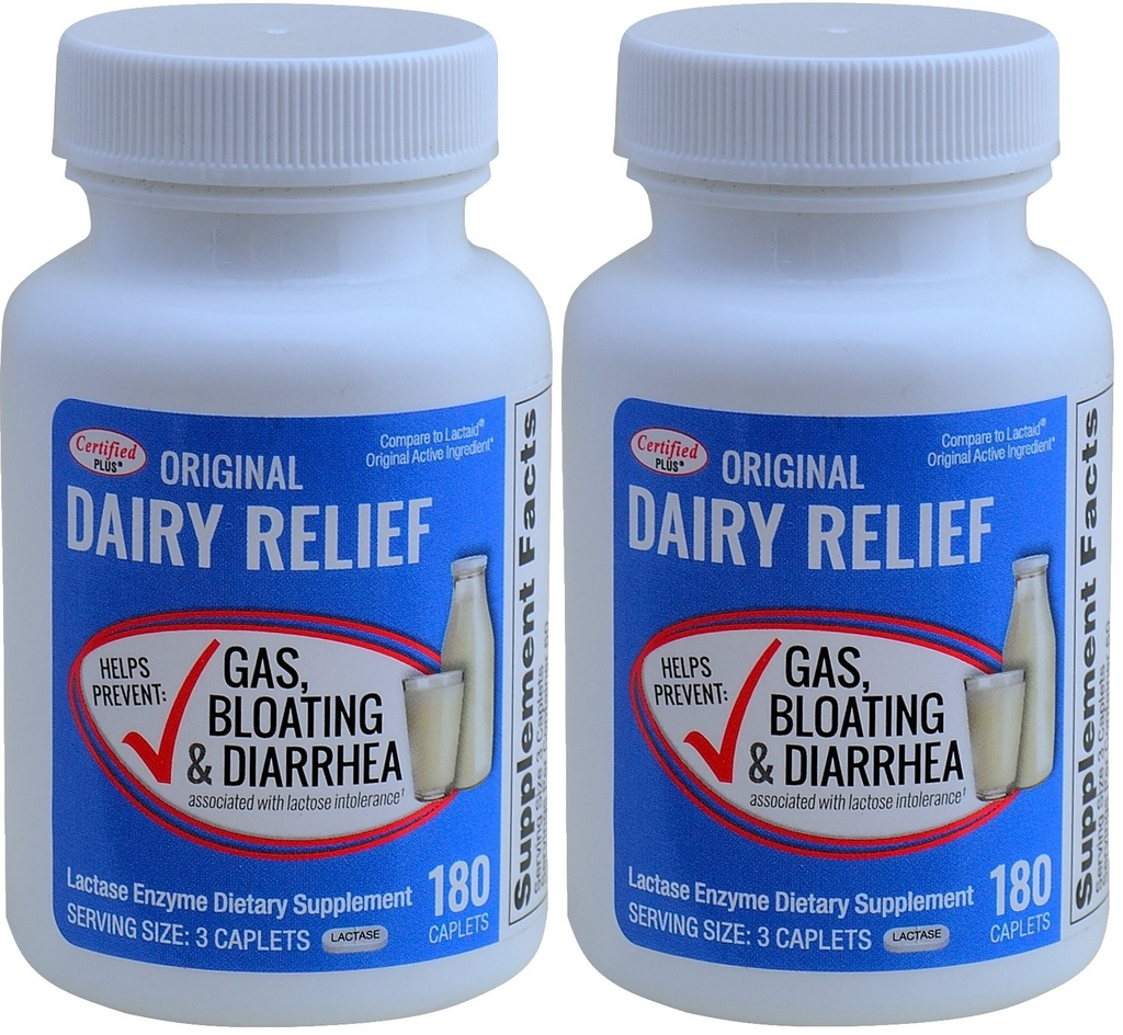 Lactase Enzyme 360 Caplets Générique Lactaid Force originale