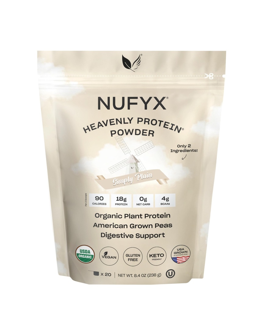 NUFYX Poudre de protéines célestes (Simply Plain, 20 scoops)