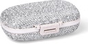 1Pack Reise Pille Organizer, 8 Komponenten Tragbare Pille Case, kleine Pille Box für Pocket Purse Tragbare Medizin Vitamin Container (Sparkling Silber)