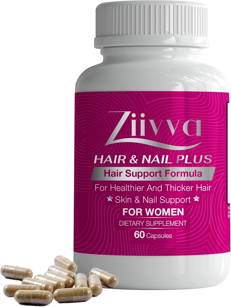 Haar Vitamine für Frauen - Alle natürlichen Vegan Biotin 5000 Mcg Kapseln - Haarergänzungsmittel für Wachstum & Dicke - Förderung gesünder Haare, Haut, Nägel - Haarwachstum Ergänzung Formel