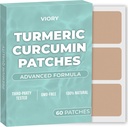 Patches Curcumine Turcuma (paquet de 60) - 100% naturel pour les femmes et les hommes - avec Biotin - Soutien corporel - Formule améliorée