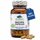 Pure Mountain Botanicals Bacopa Monnieri Kapseln - Vegan Caps mit Bio Bacopa & Standardisierte Bacopa Extract Supplement