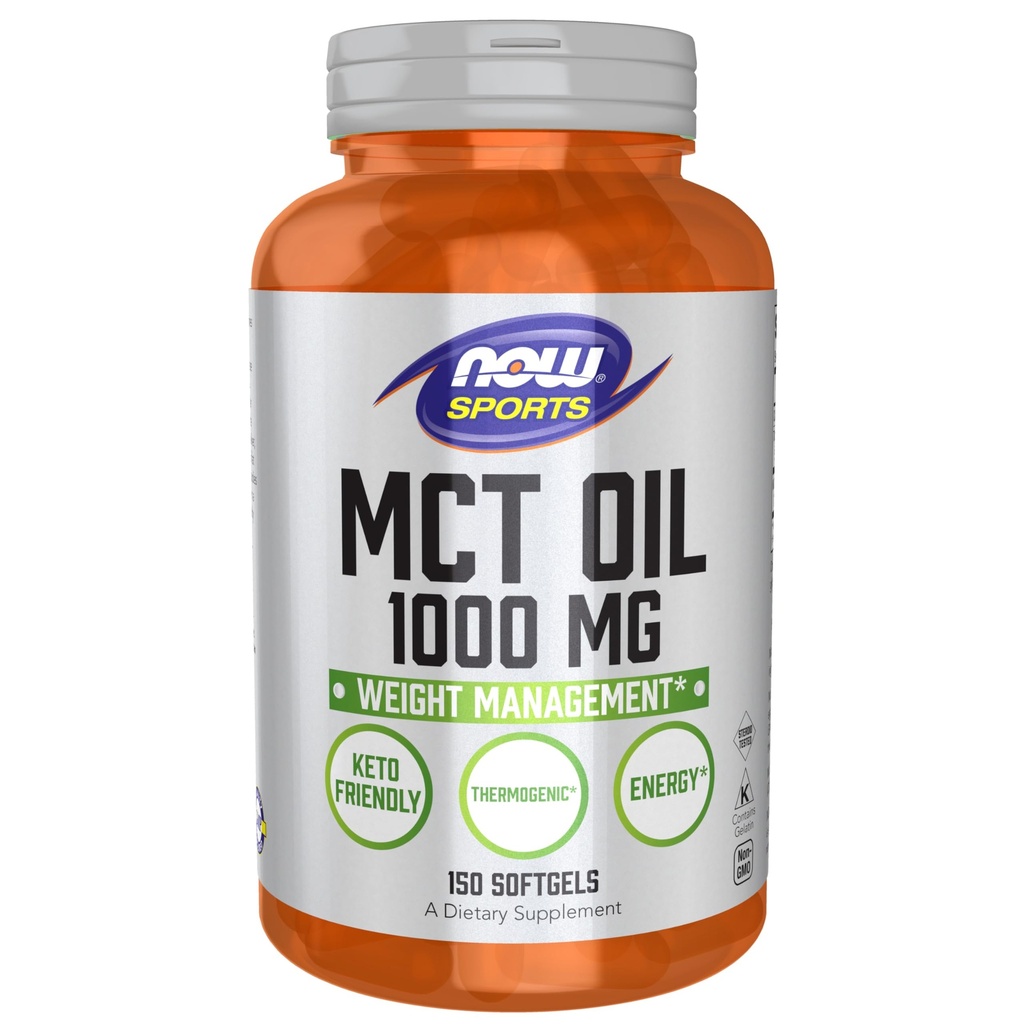 NOW Foods Sports Nutrition, MCT (Medium-Kettentriglyceride) Öl 1.000 mg, Gewichtsverlust, 150 Softgels