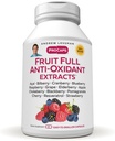 ANDREW LESSMAN Fruit Full Anti-Oxidant Extrakte 30 Kapseln - 14 natürliche Früchte und Beeren Extrakte. Bilberry, Cranberry, Grape Seed, Granatapfel, Resveratrol und mehr. Einfach zu Swallow Capsules