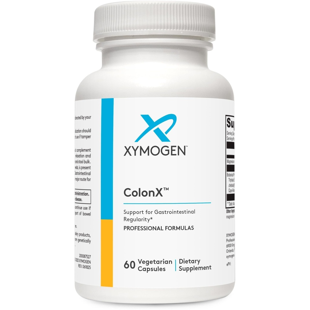 XYMOGEN ColonX - Unterstützt GI-Möglichkeit, Hocker-Bulk, Verdauung, Assimilation und Elimination - Triphala-Ergänzung mit Magnesium Citrat, Cape Aloe (60 Kapseln)