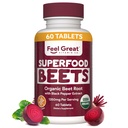 Spüren Sie große Vitamine Bio-Beet-Root-Pulver-Ergänzungen (Tablets) | Beets Nitric Oxid-Ergänzung | Red Beet Pulver Unterstützung Gesunde Zirkulation mit natürlichen Nitraten für natürliche Energie*