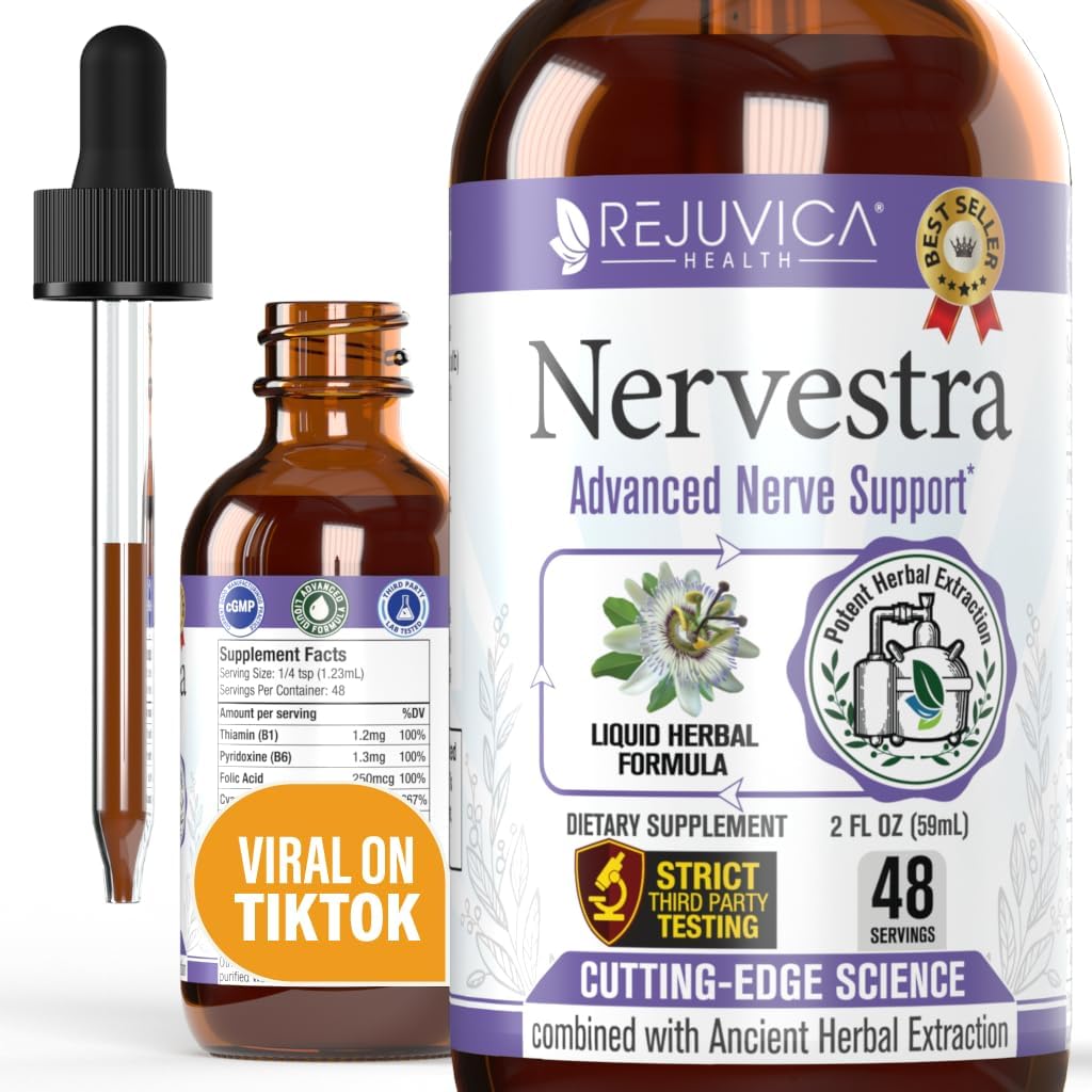 Nervestra - Nerve Gesundheit, mit Alpha-Liposäure, zu Bolster Nerve Gesundheit und Unterstützung gesunde Nerve-Funktion - Alpha-Liposäure, Vitamin B6, White Willow Bark Turmeric Passionflower &amp; mehr!
