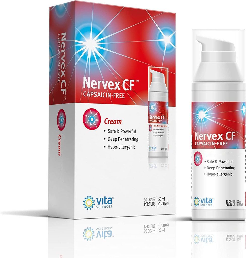 Vita Sciences Neuropathie Relief für Hände und Füße - Leistungsstarke Creme Formel für Brennen, Tingling und Numbness - mit Arnica, B12, B1, B5, B6, E, MSM, Aloe, und Kokosölbasis - Capsaicin-Free