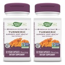 Nature's Way Turmeric Max Potency Premium Extract - Turmeric Supplement for Joint Support* - mit Turmeric Extract - für Männer und Frauen - Glutenfrei - 60 Vegan Kapseln (Pack von 2)