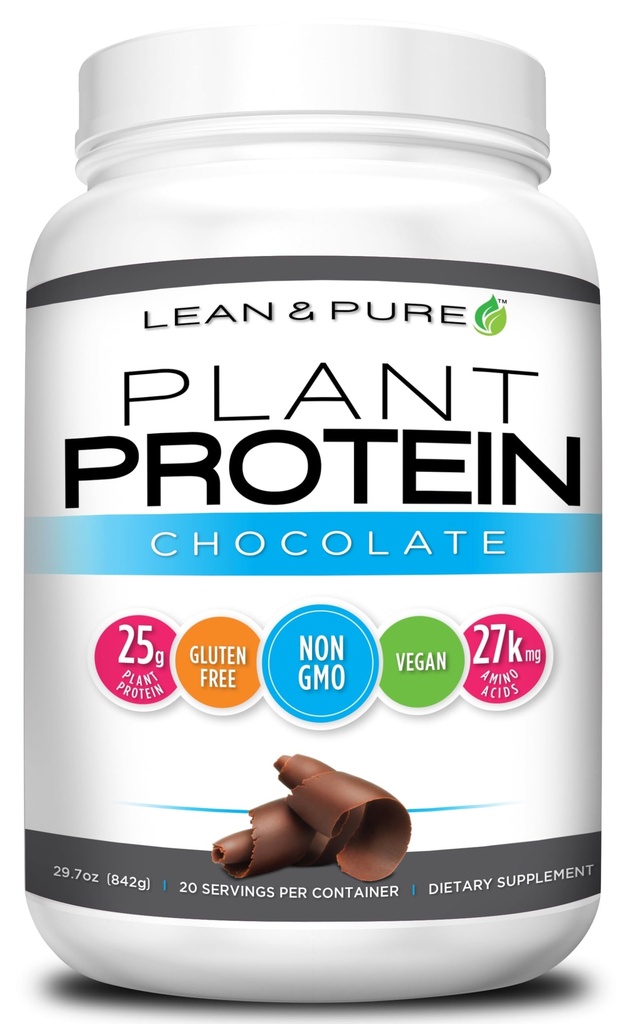 Lean & Pure Plant Protein, 25g Protein, Non GMO, Vegan, Glutenfrei. Low Carb, 842g, Schokolade