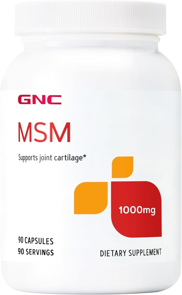 GNC MSM 1000mg, 90 Kapseln, Unterstützt Gelenkknorpel