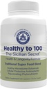 Gesund zu 100, sizilianische geheime mediterrane Ernährung, Superfood, Unterstützt gesunden Lebensstil, (mit Resveratrol, Rosmarin, Trauben-Extrakt, Bergamotte Extrakt) Boost Immunität, 90 Kapseln, 30 Servierungen
