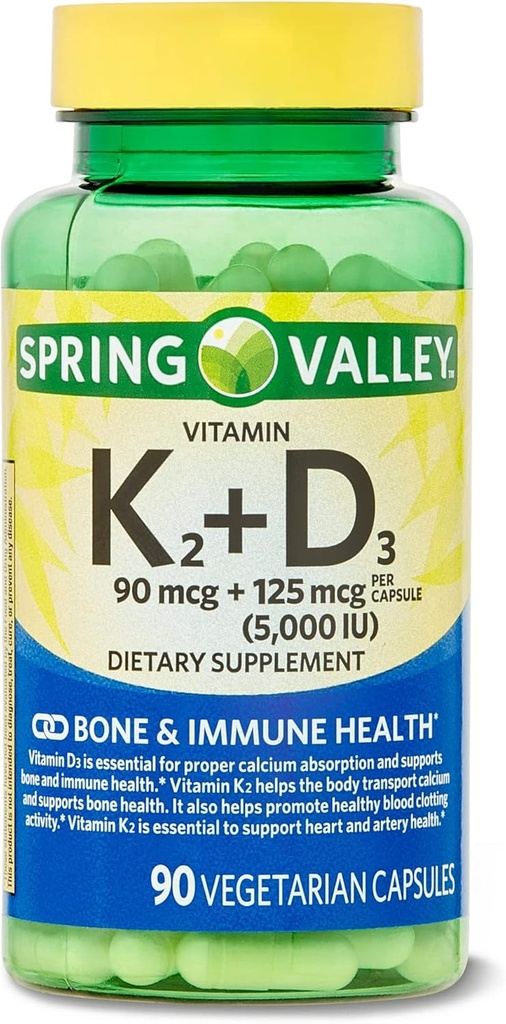 abseits Vitamin K2 (90mcg) + D3 (125mcg) 90 Graf Vegetarische Kapsel