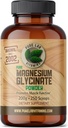 Magnesium Glycinat - 200 g reines Pulver von reinen Lab Vitaminen, Vegan, Gluten-, Zucker-, Sojafrei Made in Canada