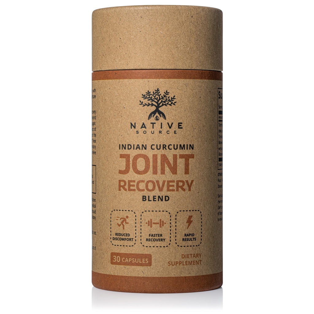 Indian Curcumin: Joint Recovery | Turmeric, Tamarind Seeds, Boswellia und Black Pepper Extracts | Biodegradable BPA-Free Bottle | 30 Kapseln | MAHA | Nahrungsergänzungsmittel