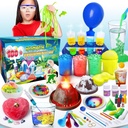 UNGLINGA 100+ Science Lab Experiments Kit for Kids, S.T.E.M Activités de projet Jouets d'anniversaire éducatifs Cadeaux pour garçons filles, Ensemble de chimie, Gems Dig, Volcan, Worms Glowing