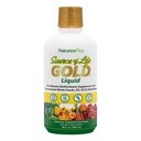 NaturesPlus Quelle des Lebens Gold Multivitamin Flüssigkeit - 30 oz - mit Vitaminen D3, B12 & K2 - Blut, Knochen & Immununterstützung - Vegetarisch & Glutenfrei - 30 Servierungen