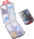 1Pack Travel Pill Organizer - 10 Komponenten Pille Case, Kompakte und tragbare Pille Box, perfekt für On-The-Go-Speicher, Pillenhalter für Purse Gray