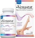 Body Gold Venastat - Suppléments de soutien à la veine des jambes, Suppléments de circulation avec Châtaigne de cheval et Diosmin pour les hommes et les femmes, Flux sanguin sain - 105 Capsules de Veggie