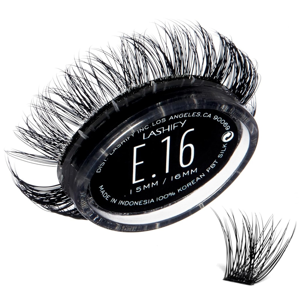 Lashify Extreme 16mm Gossamer DIY Extensions de cils Recharge, noir, facile faux cils pour ajouter un volume Tremendous