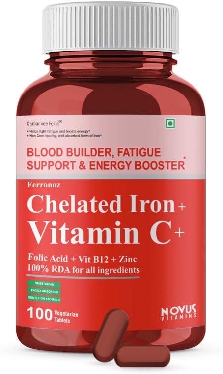 Ifra Carbamid Forte Chelat Iron mit Vitamin C, B12, Folsäure & Zn – 100 Tabletten