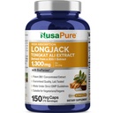 NusaPure Longjack Tongkat Ali 260.000mg 150 Veggie Caps (Non-GMO, Glutenfrei) Bioperine