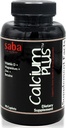 Saba Calcium Plus - Knochenstärke - Calcium, Magnesium, Kalium, Vitamin D, Zink, Betaine - GMO, Soja, Glutenfreie Zutaten - Ganze Nahrungsergänzung für Knochengesundheit, Immun - 90 Caplets