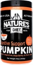 Nature's Diet Pet Dried Pumpkin Powder Digestive Unterstützung Natürliche Faser für Firm Hocker, Regelmäßigkeit (16 oz = 53 Servierungen)