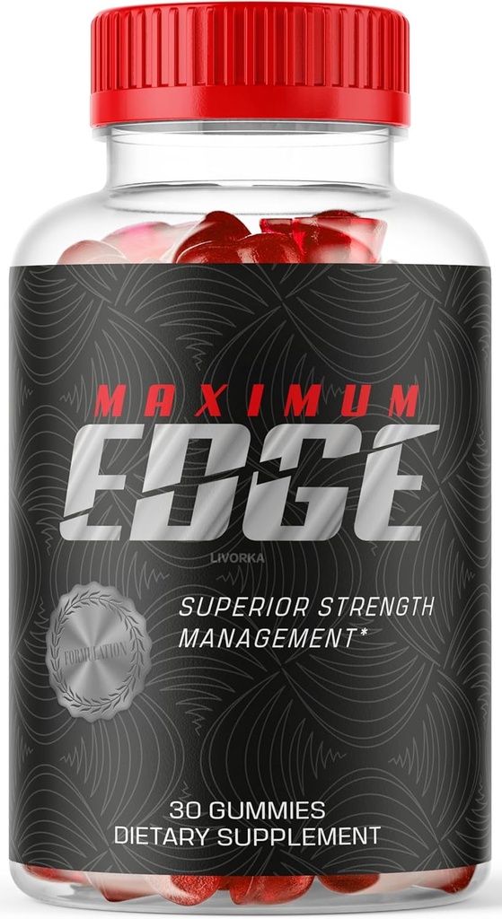 LIVORKA 1 Pack - Gommies Homme Edge Maximum - Gommies Homme Edge Maximum 30 Gommies pour 1 mois, Contrôle de Edge Maximum, Gommies Edge Maximum, Hommes Edge Maximum.