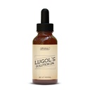Solution Lugol 2 % 1 oz Bouteille à goutte en verre. Contient de l'iodure de potassium et de l'iode, 30ml