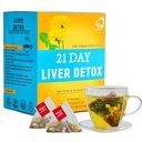 Aromlife 21 Tage Milchdistel Leber Detox Tee, für Leberreinigung und Unterstützung Pflege, Mariendistel Tee mit hohem Inhalt Milchdistel Leber Detox von Mariendistel Samen und Süßholzwurzel
