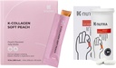 Daily Synbiotic+ (30 capsules) 100B CFU, Kimchi Postbiotic & K-Collagen Soft Peach Collagen Jelly (30 bâtons) - Digestion et santé de la peau