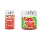 OLLY Ultra Strength Hair Softgels, unterstützt Haargesundheit, Biotin, Keratin & Metabolismus Gummy Ringe, Apfelessig, Vitamin B12, Chrom