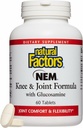 Facteurs naturels, NEM Knee & Joint Formula, favorise la flexibilité et le confort, 60 comprimés