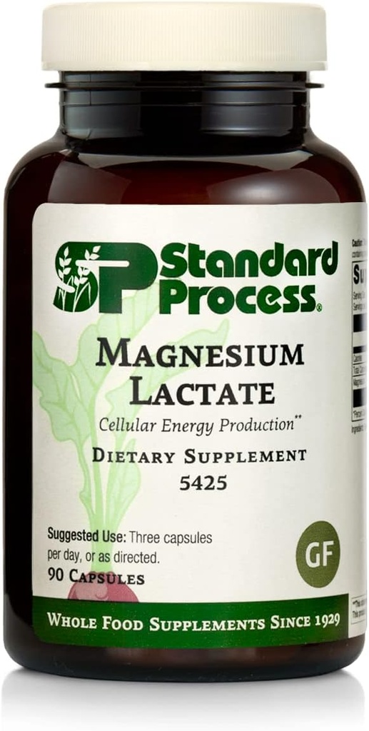 Standard Prozess Knochen und Muskelunterstützung Bundle - Magnesium Lactate & Calcium Lactate Supplement Kit - Nahrungsergänzungsmittel Hilfe Knochenstärke & Dichte - Unterstützt Energieproduktion & Immungesundheit