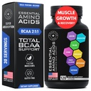 Essential Amino Acids Supplement für Damen und Herren - Vegan BCAA Amino Acid Complex für Muskelwachstum mit allen 9 BCAAs Essential Aminos - Advanced Workout Power & Recovery Formula - 120 EAA BCAA Pillen