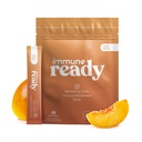 Immun ReadyTM Elektrolyte Pulver-Packets – Immunität Boost Drink Mix mit Vitamin C, Zink Picolinat, Inulin Powder & Beta Glucan – Sugar-Free Peach-Mango, 15 Portionen