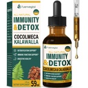 Cocolmeca Immunity & Detox Drop, Extrait à base de plantes avec Polypodium Leucotomos Sarsaparilla Lait supplément de chardon support de désintoxication, système immunitaire, santé digestive. 2oz