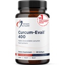 Designs für Gesundheit Curcum-Evail 400 - Bioverfügbare Kurkuma Ergänzungen - Evail Emulsification Technology - Curcumin C3 Complex mit Kurkumaöl + Vitamin E, Non-GMO (120 Softgels)